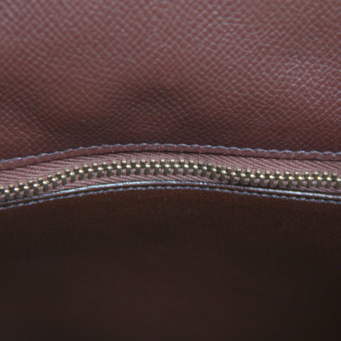 Borsa Kelly 32 cm in pelle Courchevel marrone - Detail D4