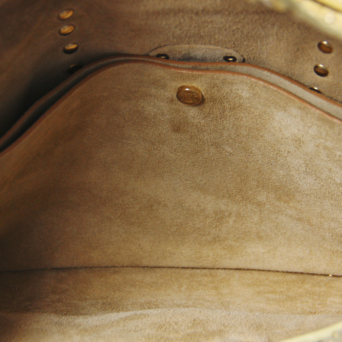Poulbot bag in beige python - Detail D2
