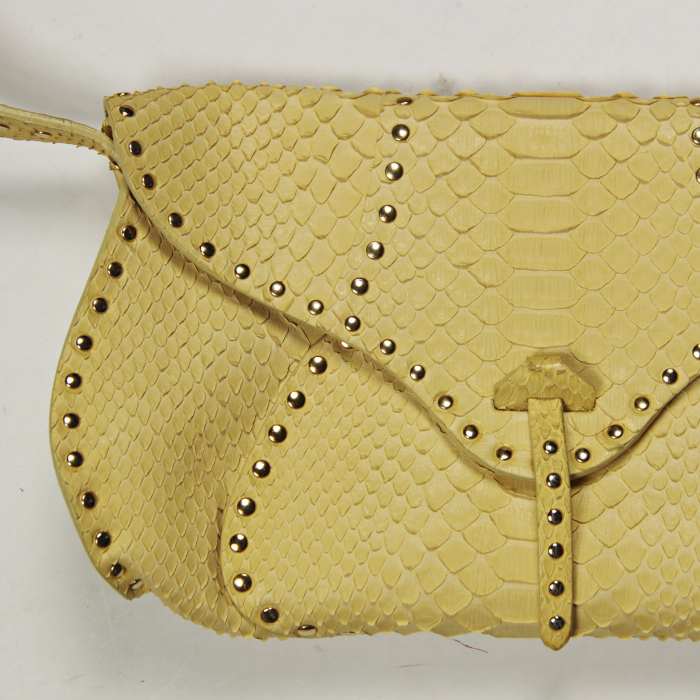 Poulbot bag in beige python - Detail D5