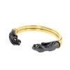 Cartier opened Panthers bracelet in yellow gold and haematite - 00pp thumbnail