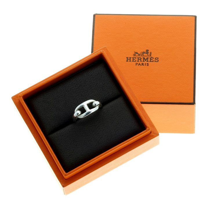 Hermès bague Chaine d'Ancre Vintage en argent - Detail D1