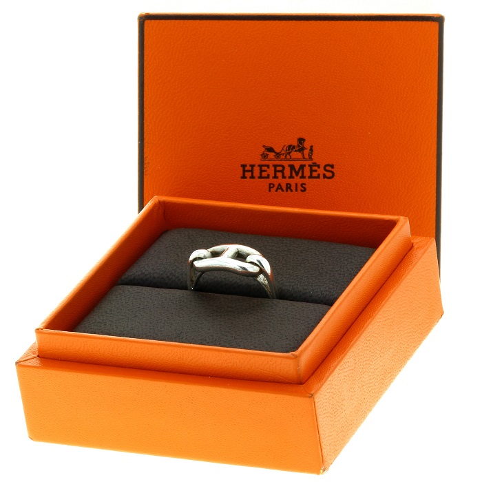 Hermès bague Chaine d'Ancre Vintage en argent - Detail D2