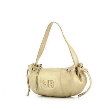 Bolso en cuero dorado