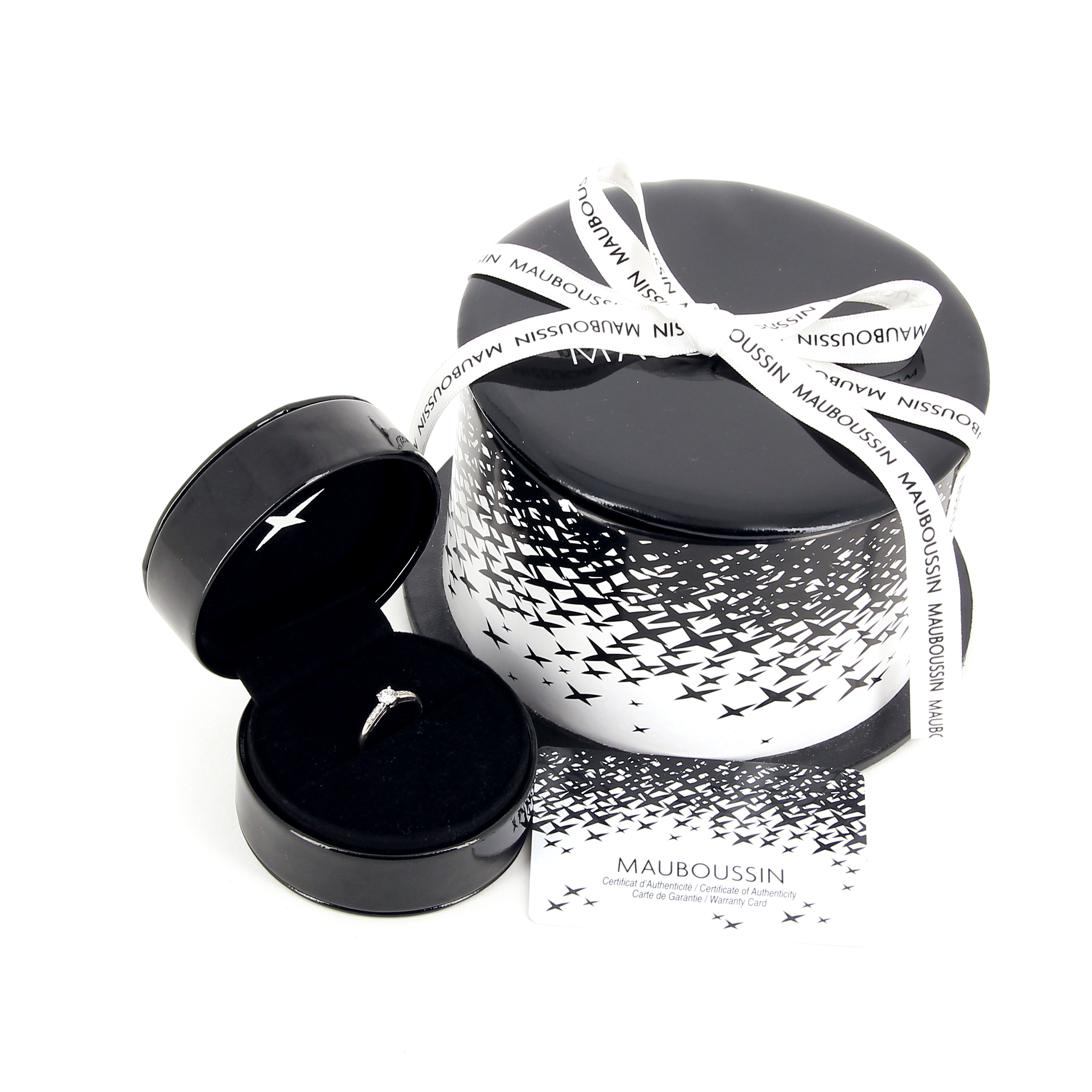Mauboussin Tu Es Le Sel De Ma Vie white gold and diamonds ring - Detail D1