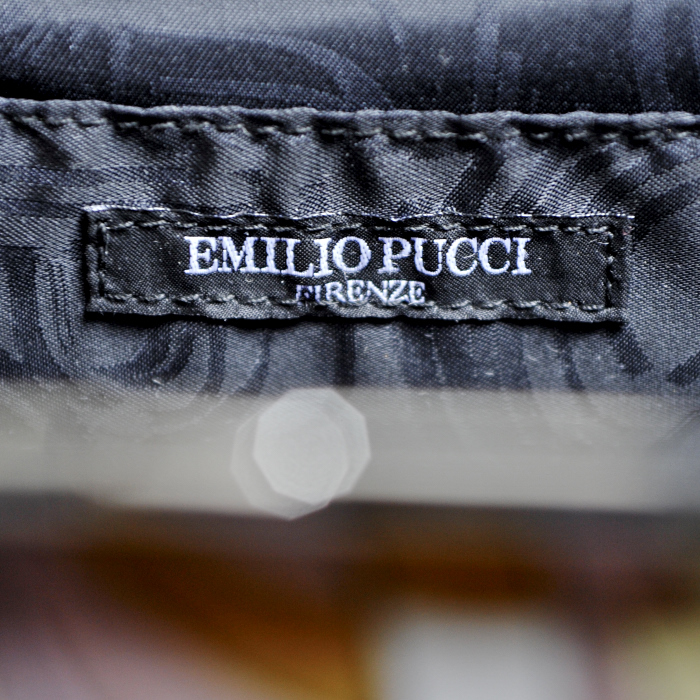 Borsa in velluto beige rosa polvere e marrone con motivo - Detail D3