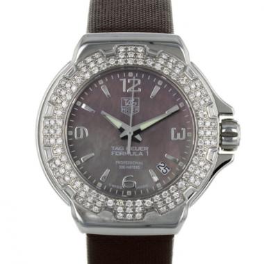 Montre Tag Heuer en acier avec lunette diamantée Formula 1 Vers 2010