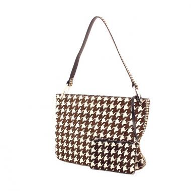 Versace en poulain damier marron et blanc