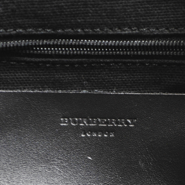 Zaino in lana Haymarket e pelle nera - Detail D4