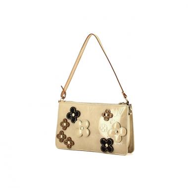 Louis Vuitton clutch Lexington in beige varnished leather