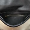Shoulder bag in beige canvas and black leather - Detail D3 thumbnail