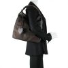 Christian Dior in brown monogram canvas and leather - Detail D1 thumbnail