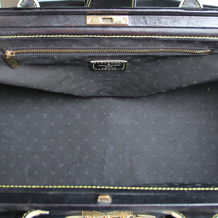 Borsa L'Ingénieux in pelle suhali nera - Detail D2