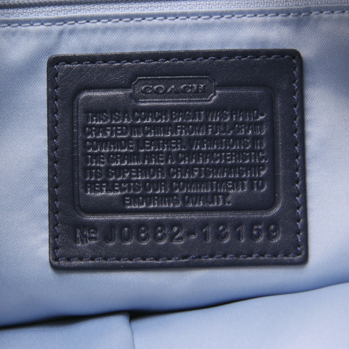 Coach en cuir bleu  - Detail D3