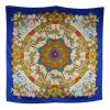 Hermes Carre Luna Park scarf in blue, red and white twill silk - 00pp thumbnail
