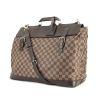 Louis Vuitton Greenwich small model in ebony damier canvas and brown leather - 00pp thumbnail