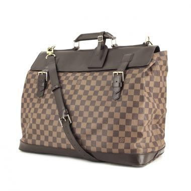 Louis Vuitton Greenwich small model in ebony damier canvas and brown leather