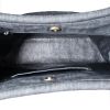 Chanel Petit Shopping Handbag in grey denim canvas - Detail D2 thumbnail