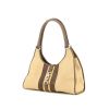 Gucci Bardot handbag in beige canvas and brown leather - 00pp thumbnail