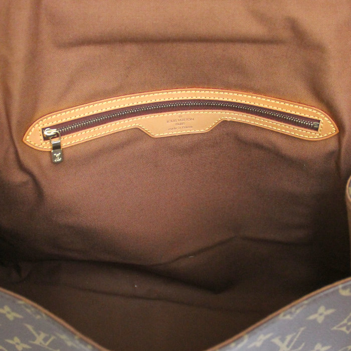 Louis Vuitton Beverly in monogram canvas and natural leather - Detail D4