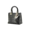 Dior Lady Dior small model in black leather - 00pp thumbnail