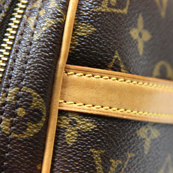 Borsa Reporter in tela monogram cerata e pelle - Detail D4