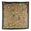 Hermes Carre Hermes scarf in brown and beige twill silk - 00pp thumbnail