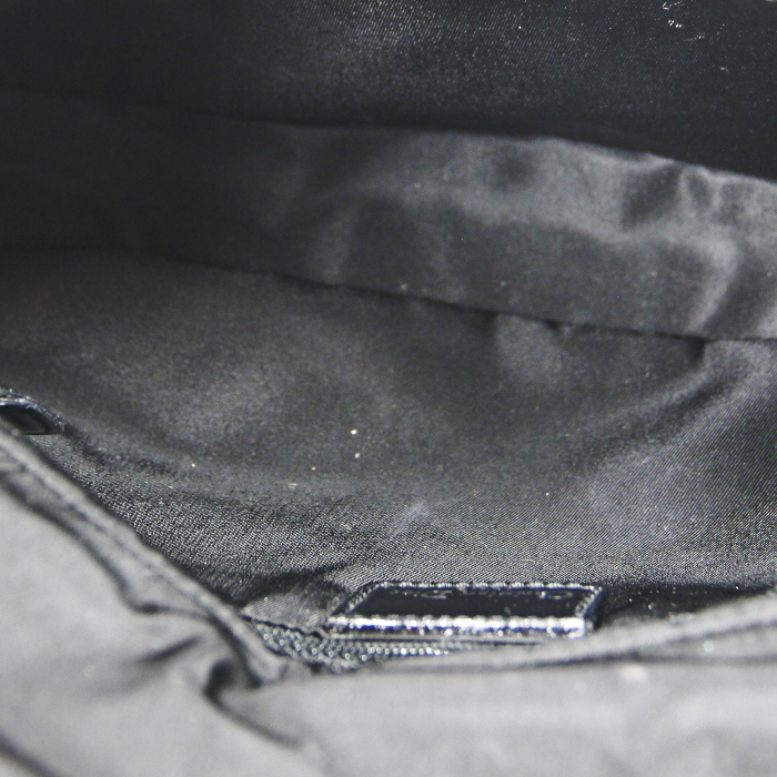 Dior Malice in blue denim canvas and black leather - Detail D2