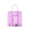 Balenciaga Shopping bag Papier Ledger Tote in puledro rosa fucsia - Detail D1 thumbnail