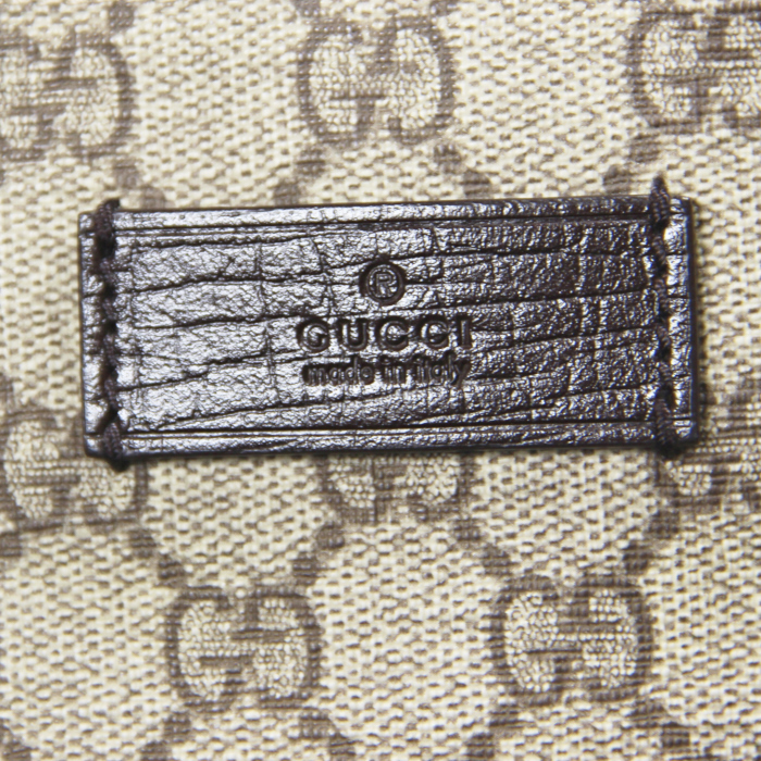 Gucci cabas en toile monogram et cuir marron - Detail D3