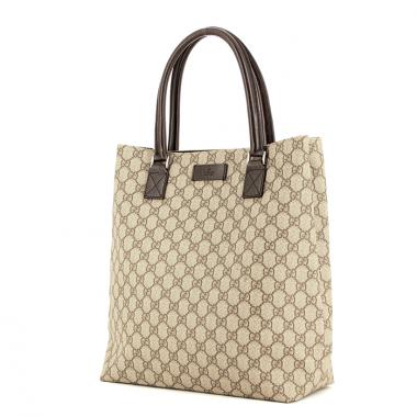 Gucci cabas en toile monogram et cuir marron