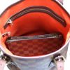 Louis Vuitton Petit Bucket in ebony damier canvas and brown leather - Detail D3 thumbnail