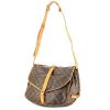 Louis Vuitton Saumur large model in Monogram canvas and natural leather - 00pp thumbnail