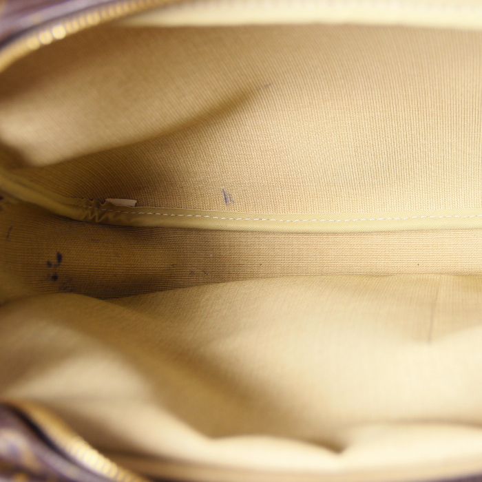 Borsa Reporter modello grande in tela monogram cerata e pelle - Detail D3