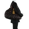 Miu Miu shopping bag in purple leather - Detail D1 thumbnail