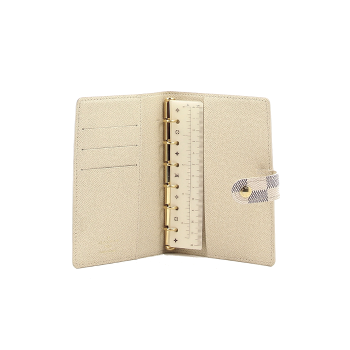 Louis Vuitton agenda cover in azur tartan canvas - Detail D1