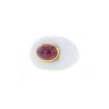 Bulgari bague Chandra en céramique blanche et tourmaline rose - 00pp thumbnail