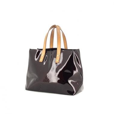 Sac à main Reade en cuir vernis monogram prune
