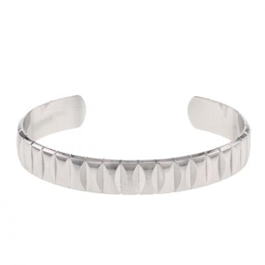 Bracelet semi-rigide ouvert Boucheron Frenchy en or blanc