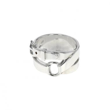 Hermès Débridée silver ring