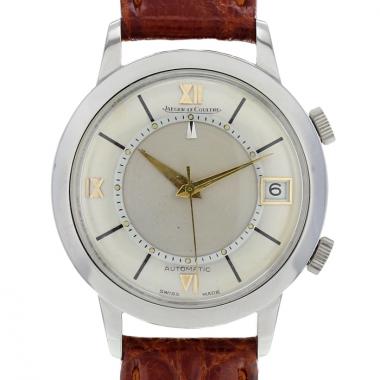 Montre Jaeger-LeCoultre Memovox en acier cadran argent Vers 1960