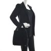 Hermès Picotin moyen modèle en daim noir - Detail D1 thumbnail
