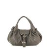 Fendi Spy handbag in brown grained leather - 360 thumbnail