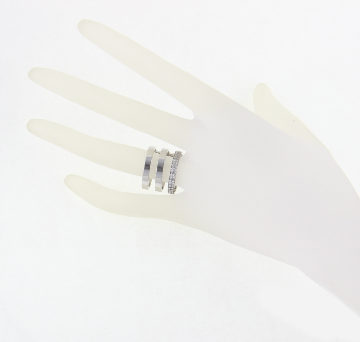 Repossi white gold and diamonds Berbère ring - Detail D1