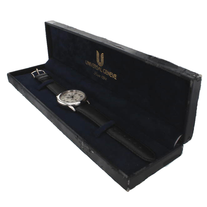 Universal Geneve in stainless steel circa 1990 - Detail D1