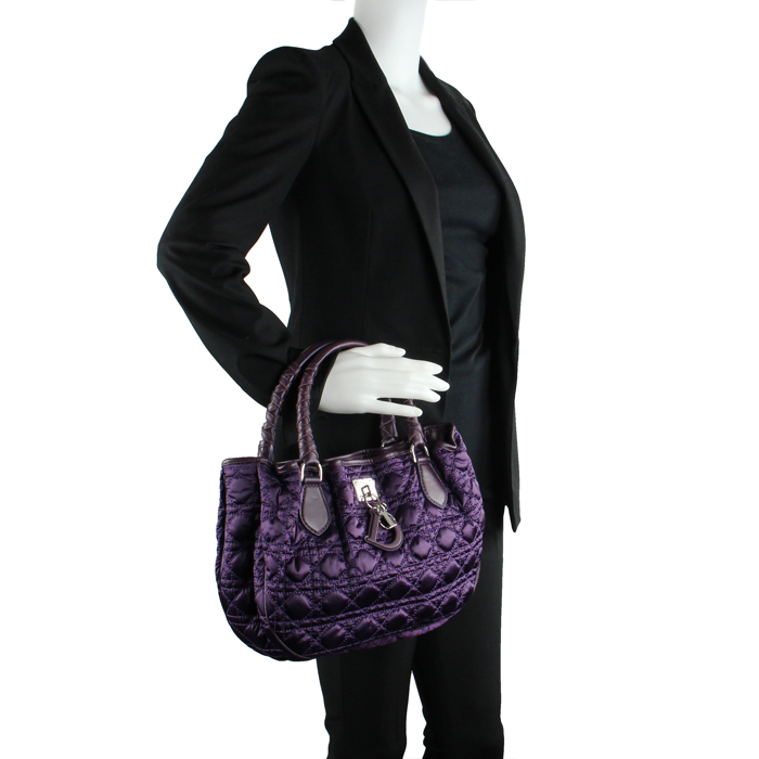 Dior in purple canvas and leather - Detail D1