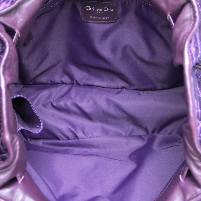 Dior in purple canvas and leather - Detail D2