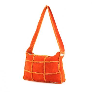 Zurrón Chanel en ante naranja