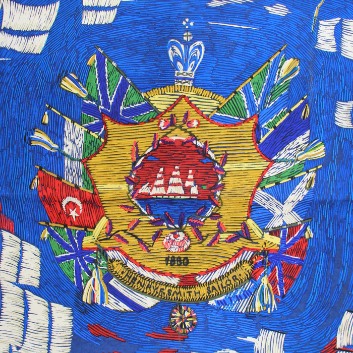 Hermès Scarf in twill silk "Henry Smith Sailor"  - Detail D1