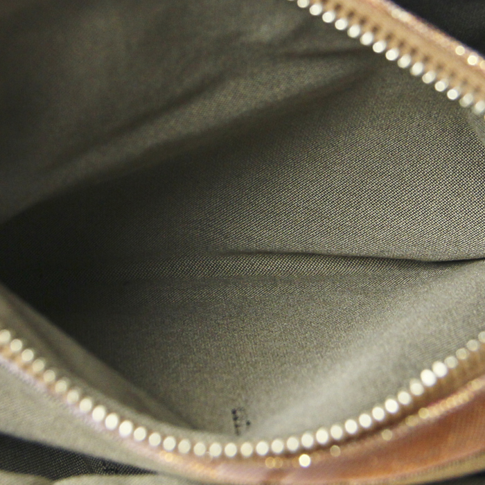 Bolso de mano en lona beige y rosa - Detail D3