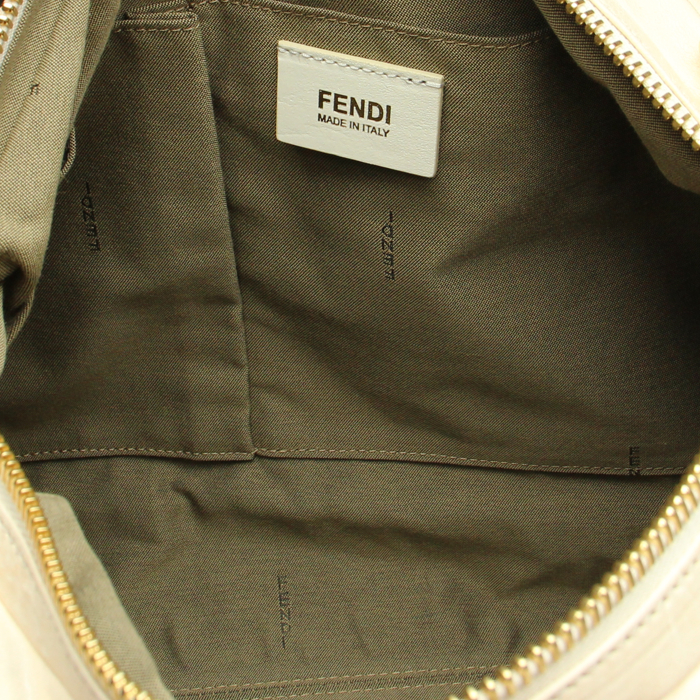 Sac en cuir crème - Detail D4